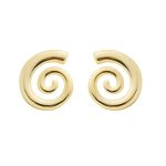 Brinco Dillan Caracol no Ouro - Semi-joia sofisticada com banho de ouro 18k e design orgânico exclusivo