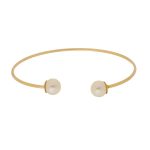 Bracelete Dillan com Pérolas - Semi-joia sofisticada com banho de ouro 18K e design elegante