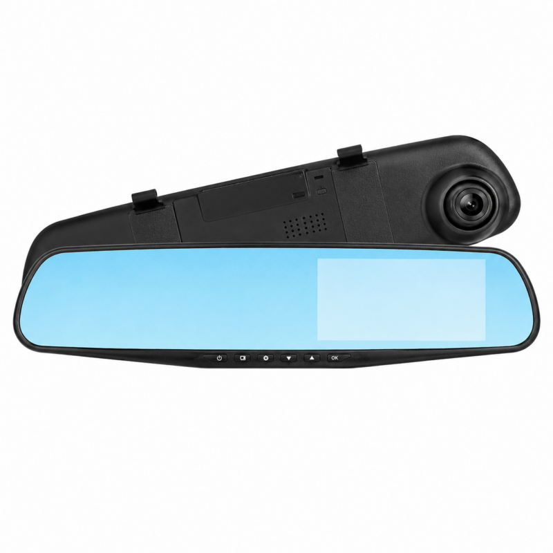 Espelho Retrovisor com Câmera Frontal e Câmera de Ré HD